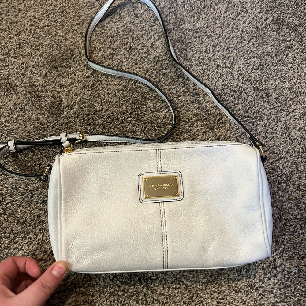 Tignanello Cream Satchel Bag